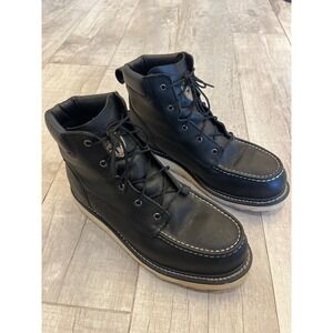 Irish Setter Ashby 83652 Mens Black Leather Moc Toe Work Boots Size 13 E2 Wide